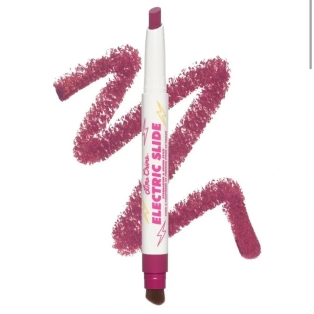 SET 2 Lime Crime Electric Slide Eyeshadow & Brush Stick Shade As If 1.2g NIB